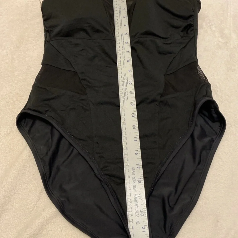 Black Mesh Panel One Piece